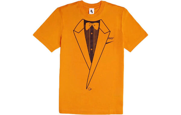 Футболка x off-white nrg a6 t-shirt 'orange peel' Nike, оранжевый — фото 2