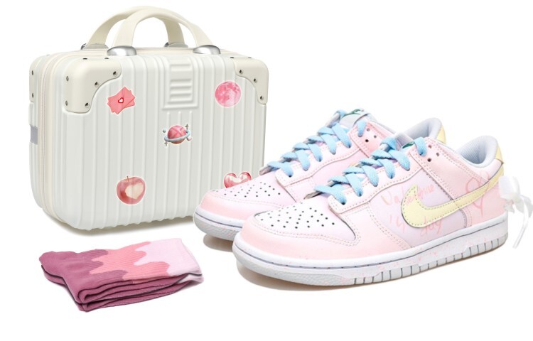 

Кроссовки для скейтбординга Dunk женские с низким верхом розовые/желтые Nike, Желтый, Кроссовки для скейтбординга Dunk женские с низким верхом розовые/желтые Nike