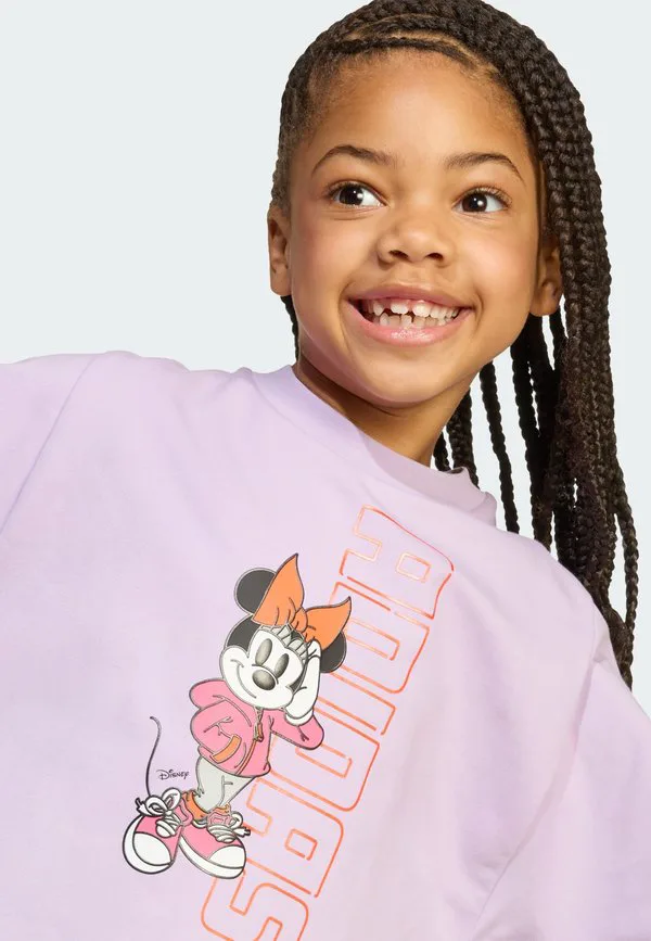 Детская футболка унисекс с принтом минни маус от disney Adidas Performance, Powder Plum Lucid Pink — фото 3