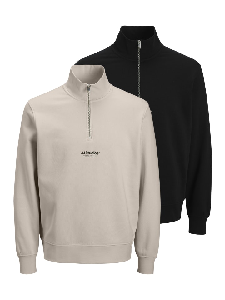 

Толстовка Jack & Jones, черный/серый
