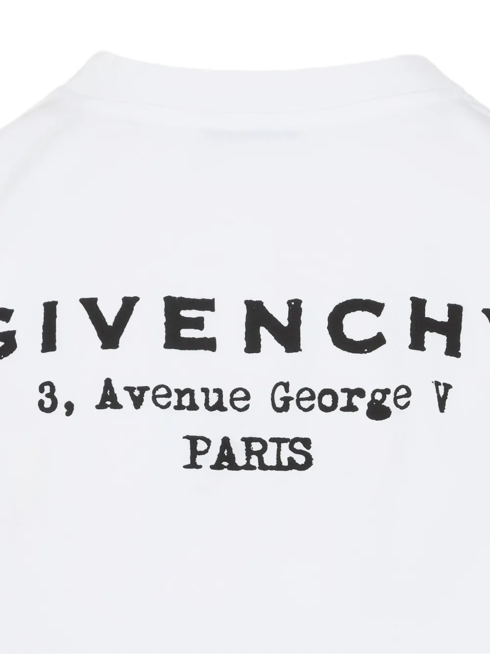 Укороченная футболка с длинными рукавами и принтом логотипа Givenchy, белый — фото 4