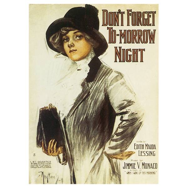 

Фреска LegendArte Don't Forget to-Morrow Night, многоцветный