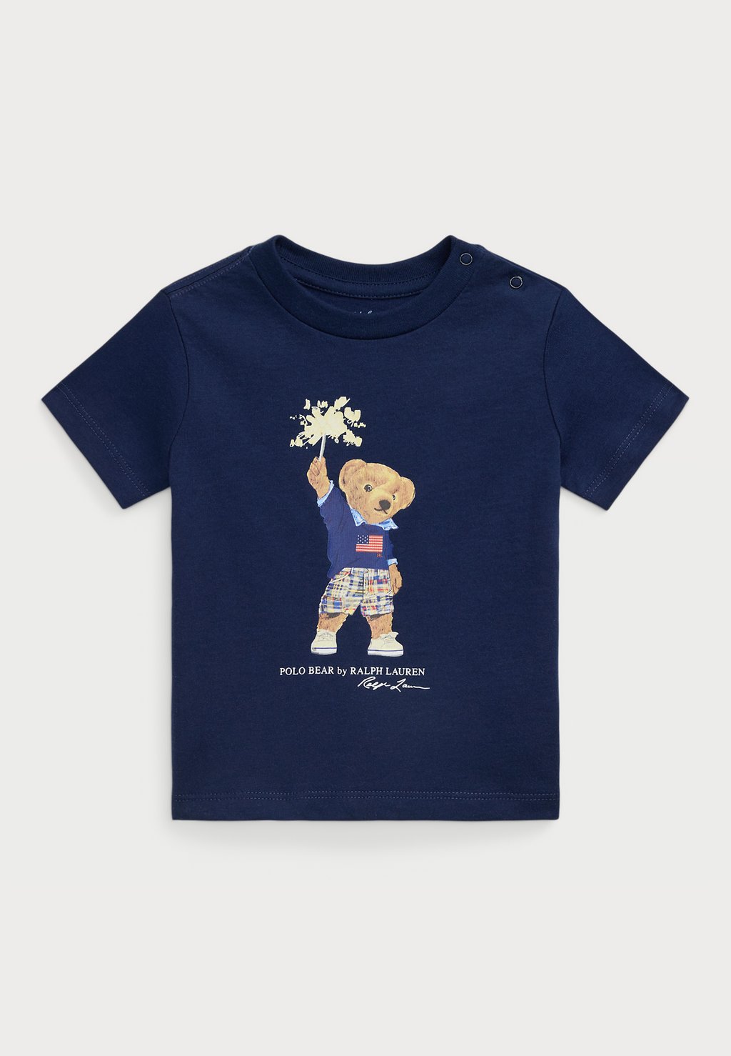 

Футболка с принтом POLO BEAR COTTON JERSEY TEE Polo Ralph Lauren, синий