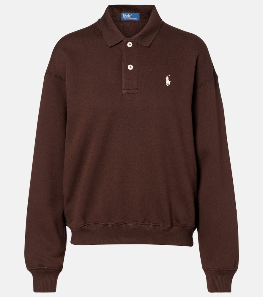 

Логотип свитшота из флиса с хлопком Polo Ralph Lauren, Circuit Brown