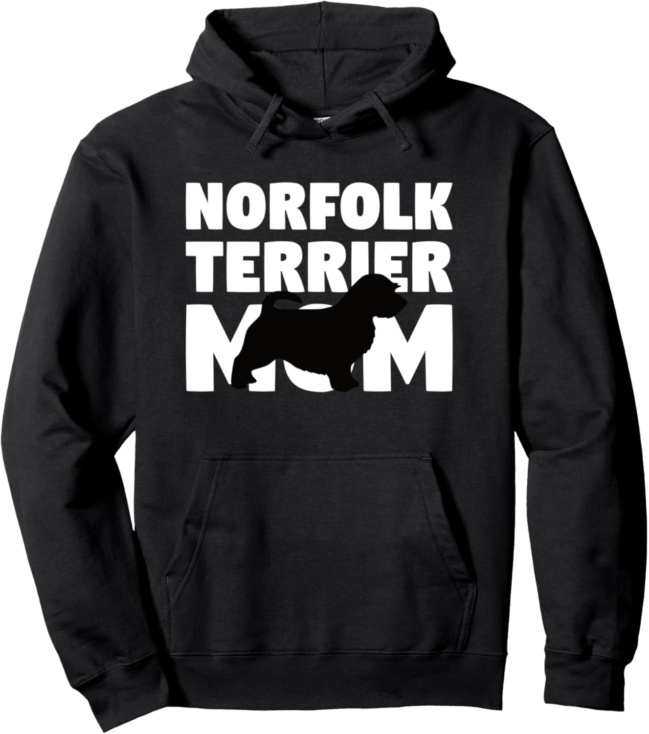 

Подарок для мамы собаки: забавная толстовка No Folk Territory Mom черного цвета Shirtbooth: Norfolk Terrier