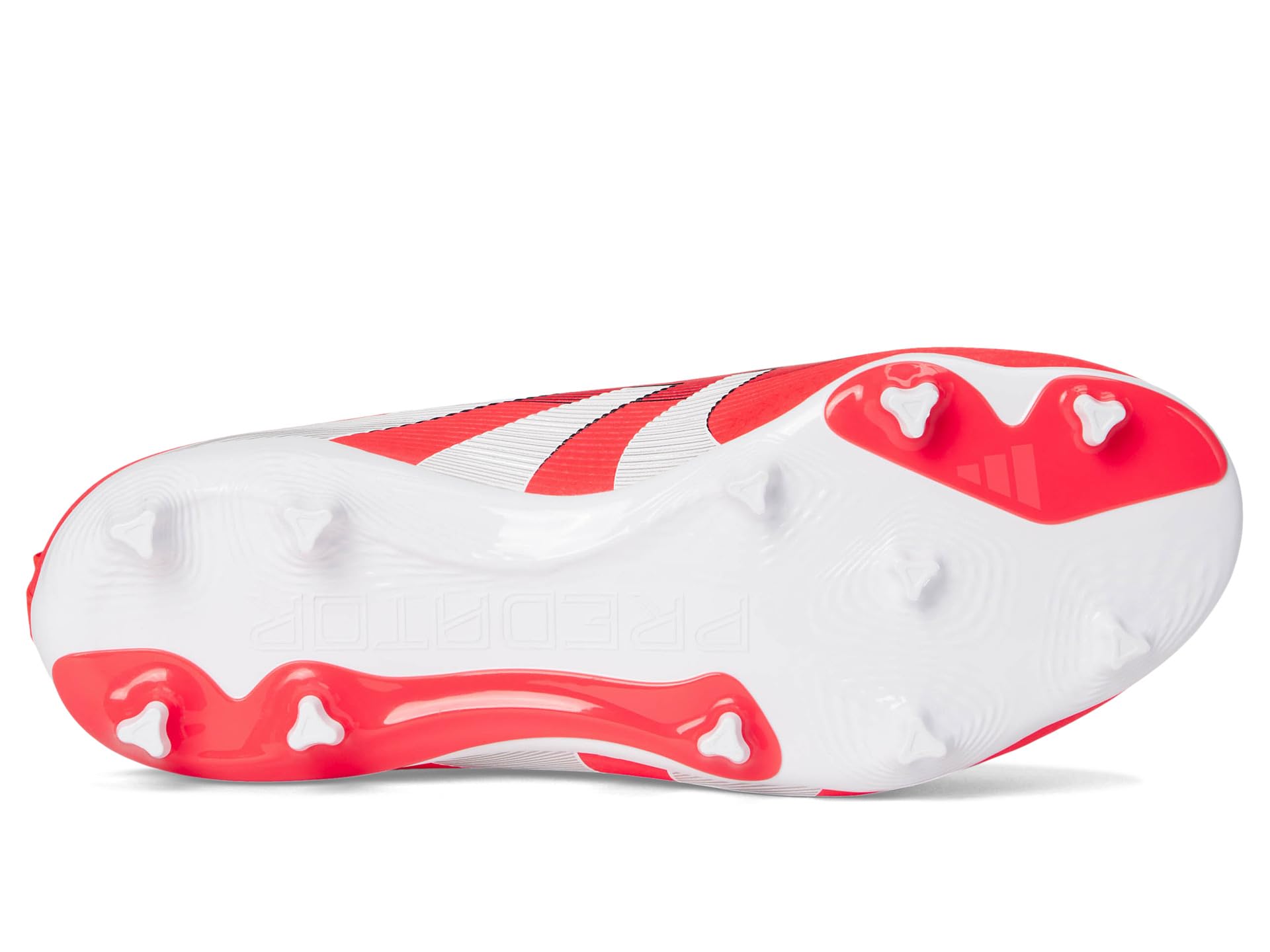 Кроссовки Adidas Kids League Predator Laceless Firm Ground/Multi Ground Soccer Cleats, Lucid Red/White/Black — фото 3