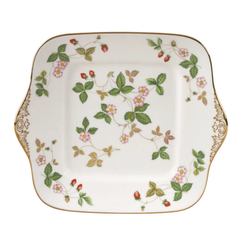 

Тарелка для торта Дикая клубника квадратная 27 см Wedgwood, красочный