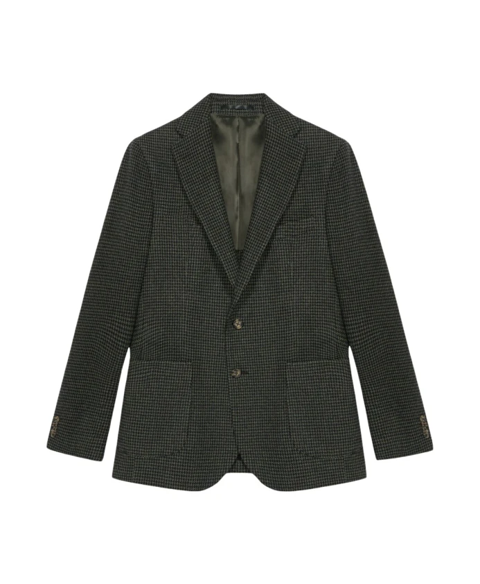 

Блейзер R из смеси шерсти и кашемира Brooks Brothers, зеленый