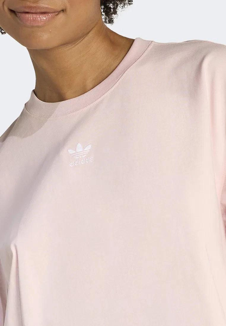 Футболка укороченная, Essentials Adidas, розовый — фото 3
