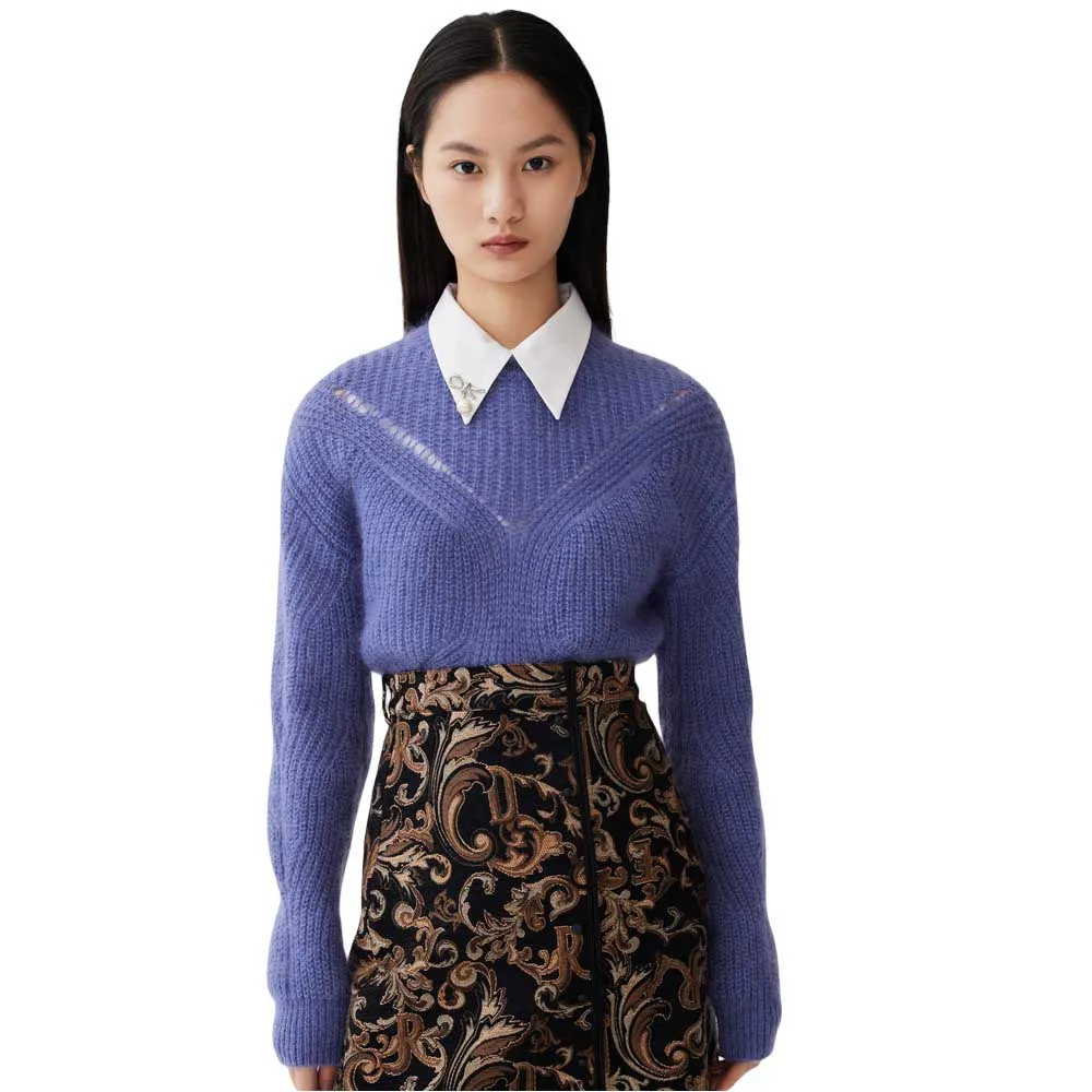 

Свитер Lily Soft Wool Knitted, синий