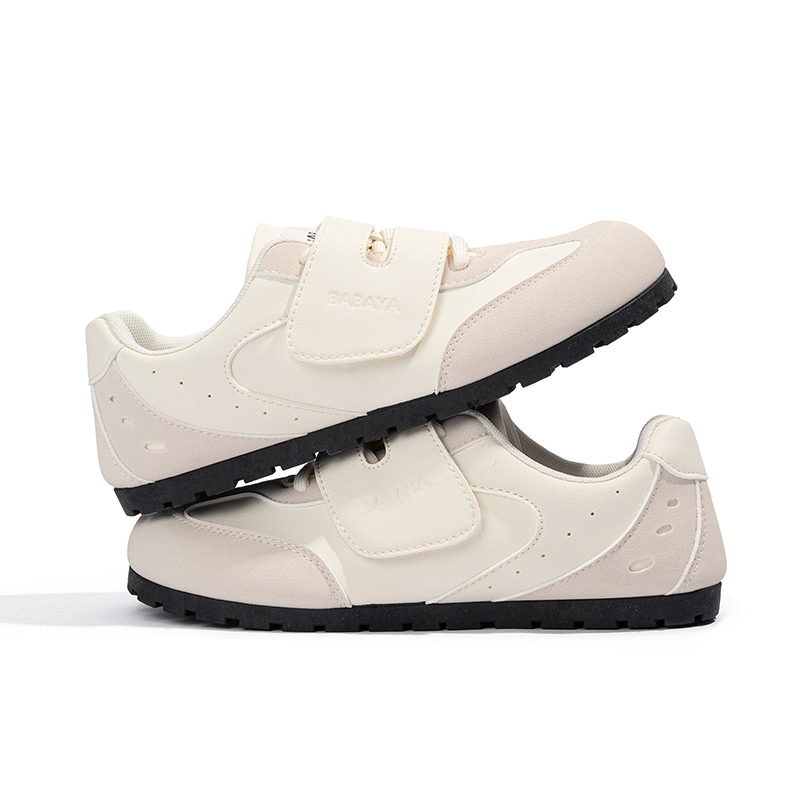 Износостойкие нескользящие низкие детские повседневные туфли Beige для подростков Babaya, бежевый — фото 3