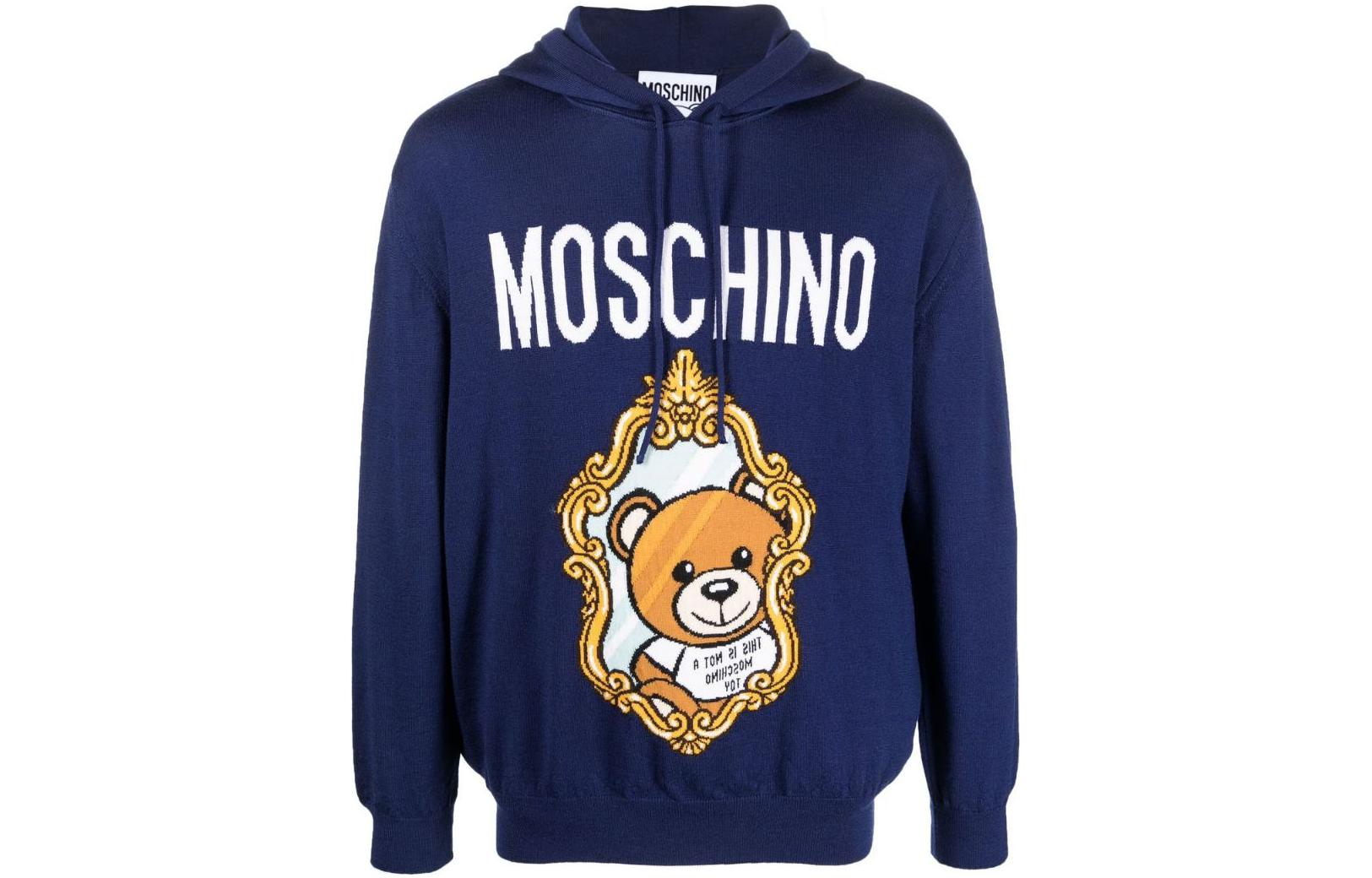 

Свитер мужской тёмно-синий MOSCHINO