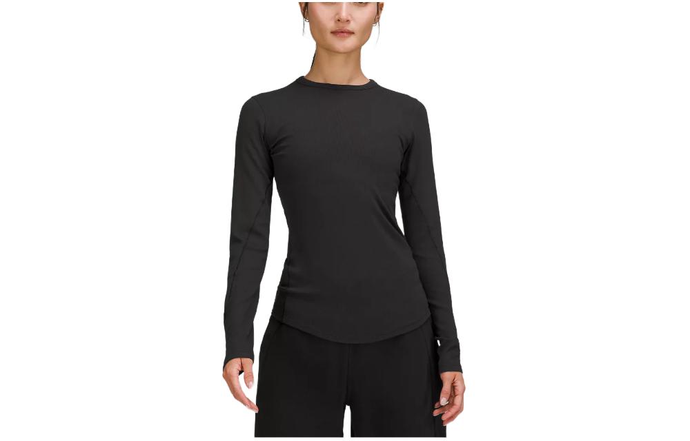 

Lululemon Женская футболка Hold Tight Regular, черная с серым рисунком, Черный, Lululemon Женская футболка Hold Tight Regular, черная с серым рисунком