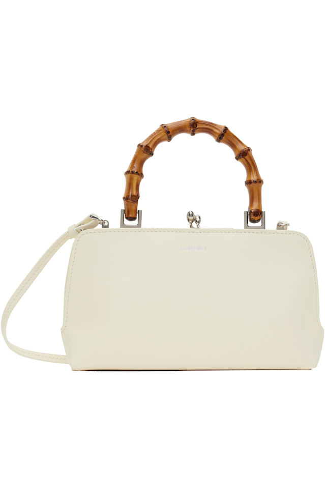 

Мини-сумка из бамбука с ягодами годжи Jil Sander, цвет eggshell