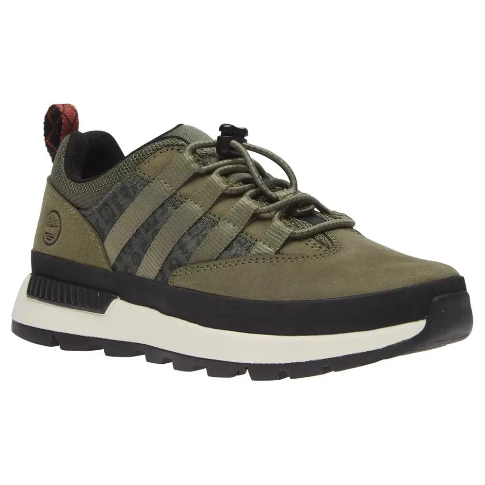 

Походные ботинки Timberland Euro Trekker Low Fabric Leather Toddler, зеленый