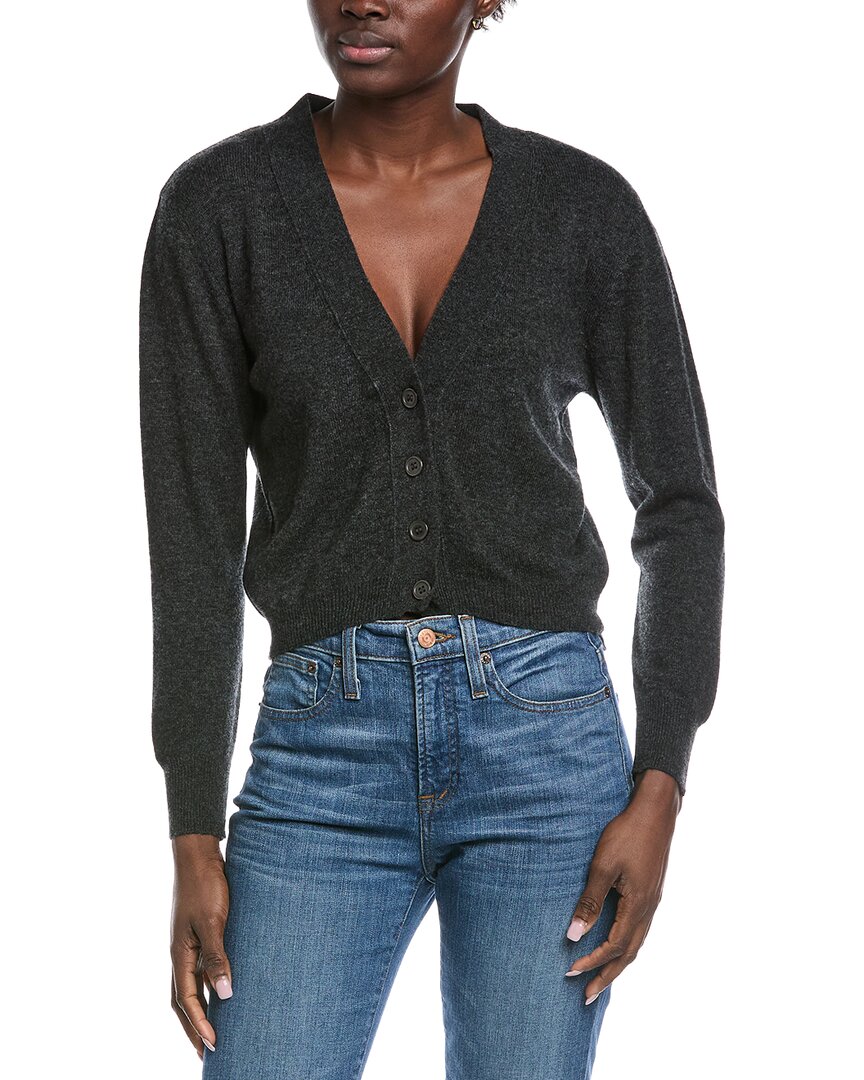 

Кардиган Brodie Cashmere Boxy Little из шерсти и кашемира, серый