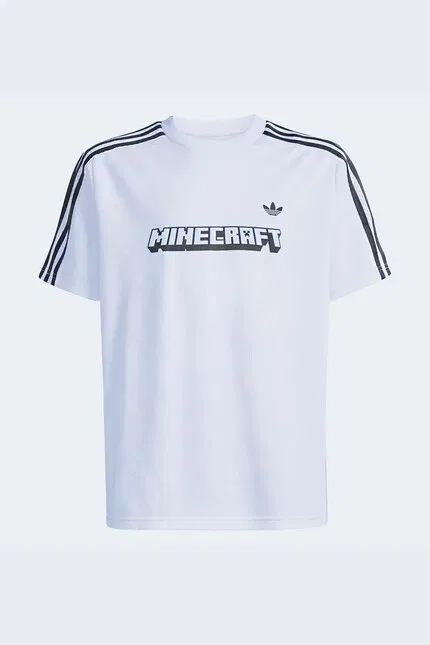 Футболка с принтом Minecraft Adidas Originals, белый — фото 2