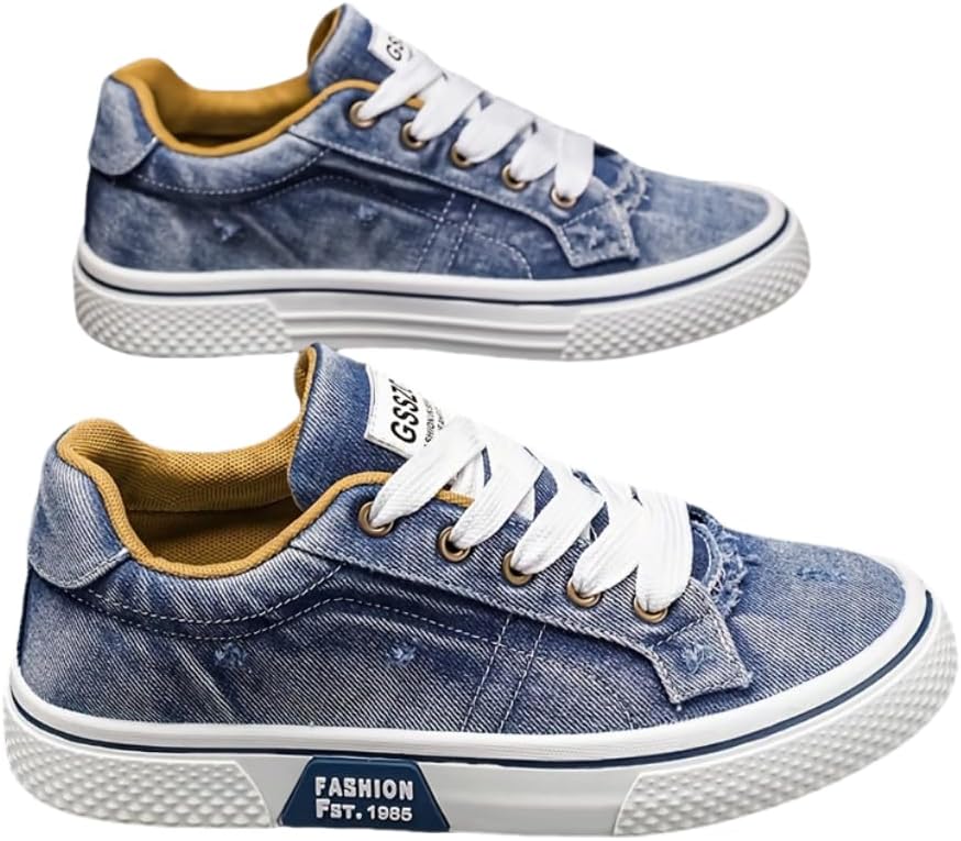 

Мужские кеды из ткани, модные повседневные спортивные обувь на каждый день Hhhchpm, синий