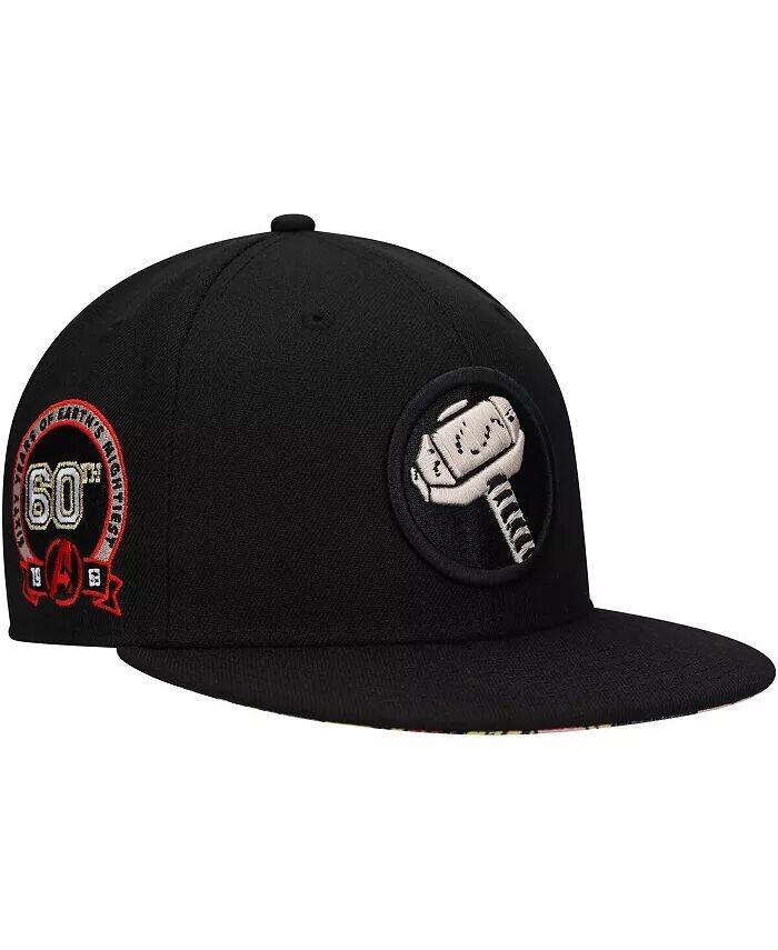 

Мужская черная кепка Snapback Thor Marvel к 60-летнему юбилею Lids, черный