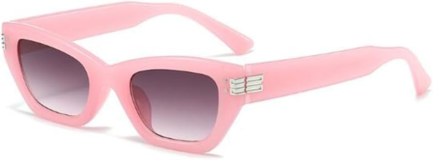 

Солнцезащитные очки «Кошачий глаз», стильные солнцезащитные очки в форме треугольника и бабочки, модные солнцезащитные очки с защитой от УФ-излучения sundry goods, C8 Jelly Pink Double Gray Flakes