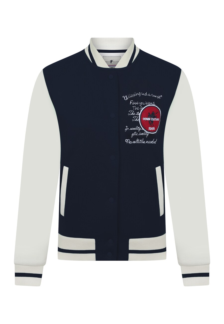 

Межсезонная куртка DENIM CULTURE CECILIE, цвет Navy/White