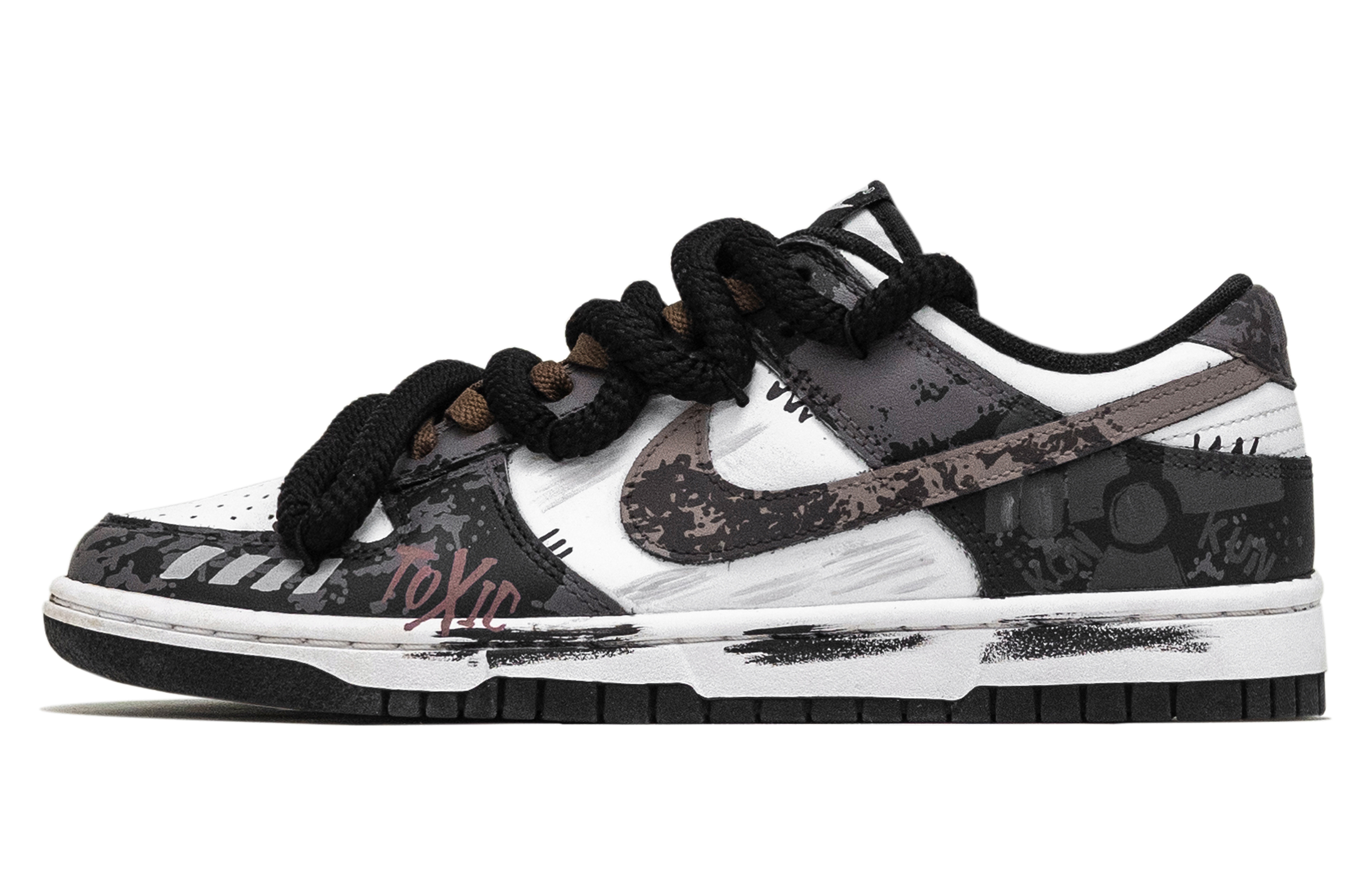 

Кроссовки для скейтбординга Dunk Low Top, мужские, темно-серые Nike, Dark Gray