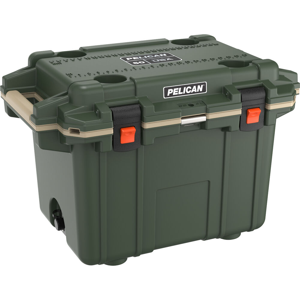 

Pelican 50QT Elite Cooler (Hunter Green / Tan)