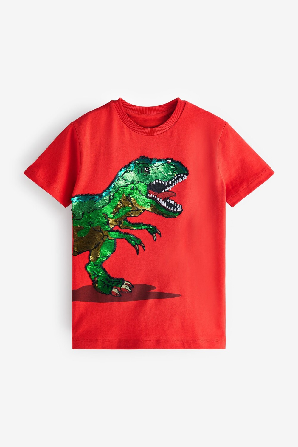 

Свободная футболка с короткими рукавами и пайетками Next, красный