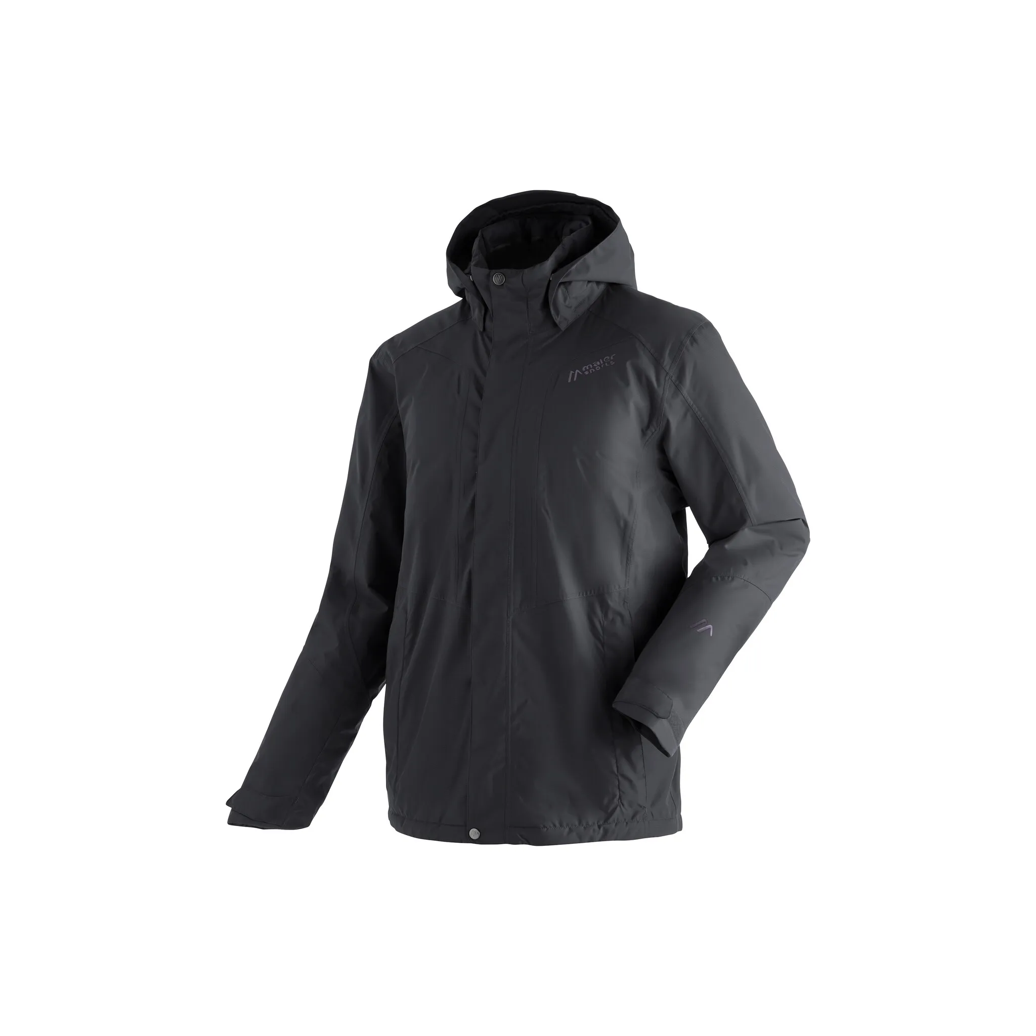 

Функциональная куртка Maier Sports "Metor Therm M", утепленная, водонепроницаемая, дышащая, с рюкзаком, черный