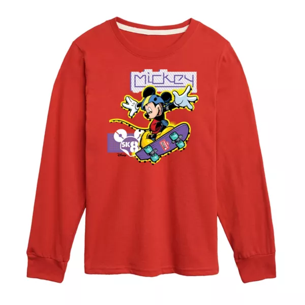 

Футболка с длинным рукавом для мальчиков 8-20 с принтом Mickey Skate из коллекции Mickey & Friends Disney, красный
