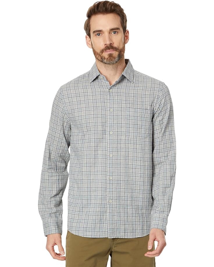 

Рубашка Faherty Sunwashed Chambray, цвет Silver Falls Plaid