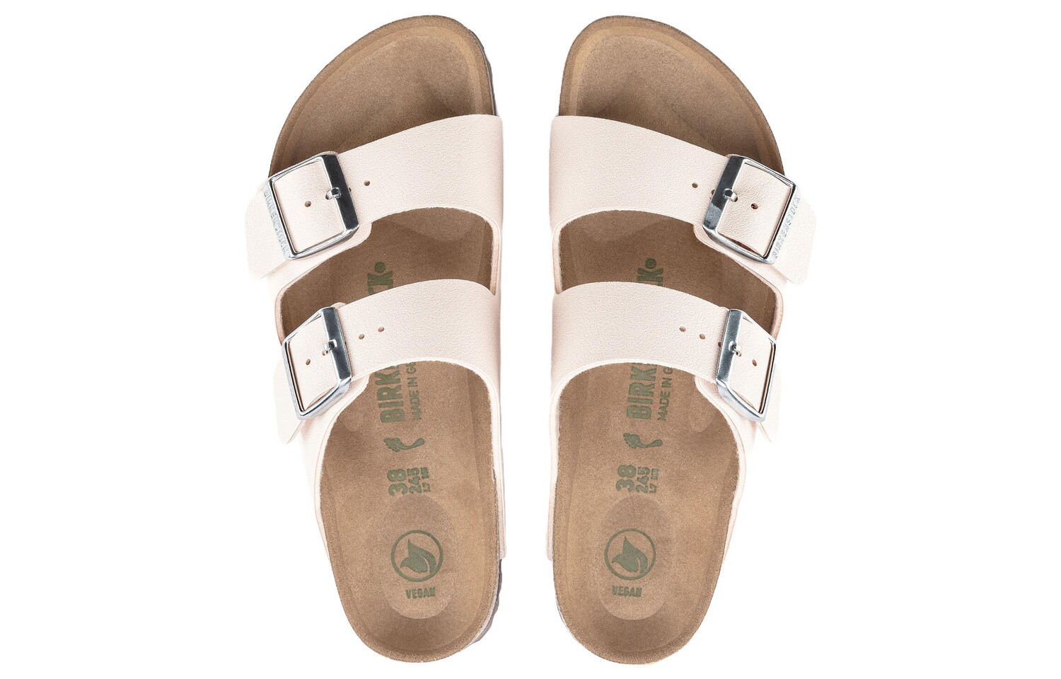 Сандалии с пряжками и застежкой-молнией Birkenstock, светло-розовый — фото 4