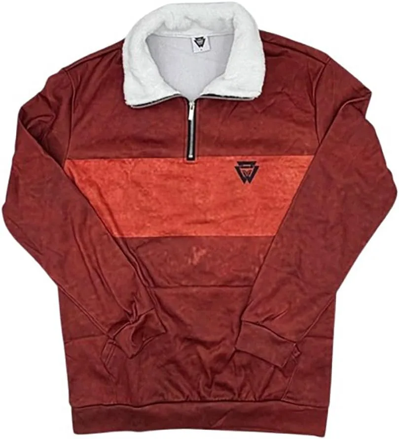 

Свитшот с воротником-шерпа и молнией на 1/4 LEGEND OR LIES