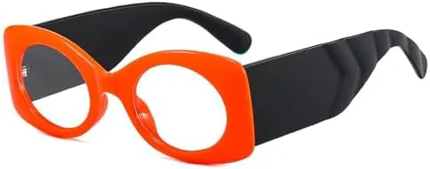 

Модные круглые оправы для женских очков в стиле ретро с прозрачными линзами, классические пластиковые очки, женские солнцезащитные очки MTZJH, C33 Orange