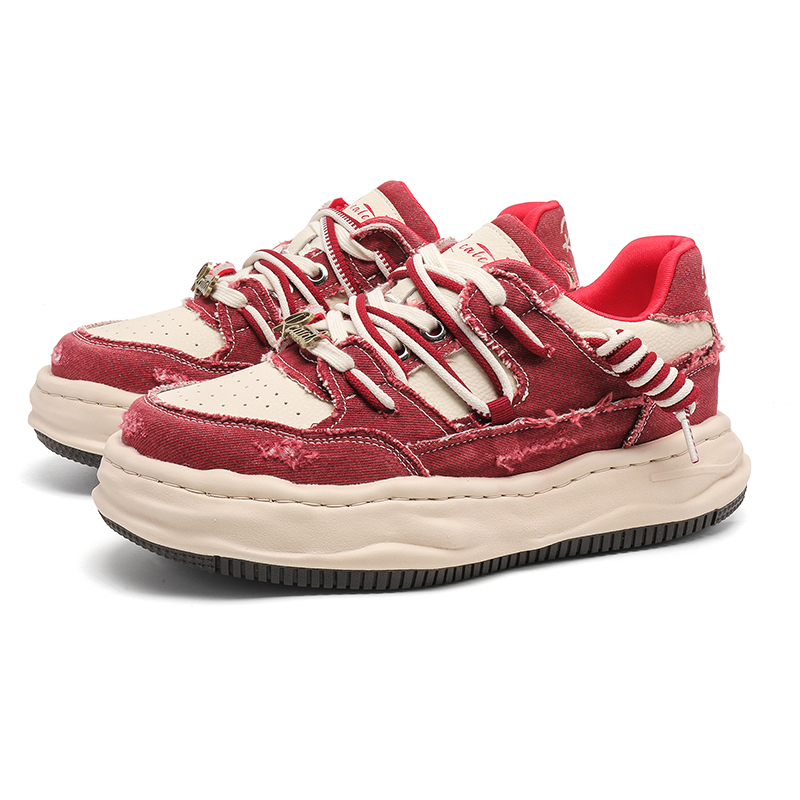 

JETRAM Амортизирующие износостойкие низкие кеды унисекс красные, цвет Red