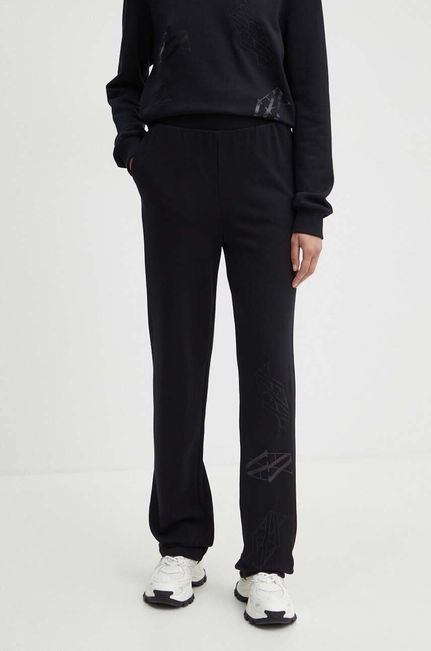 

Хлопковые спортивные брюки Armani Exchange, черный
