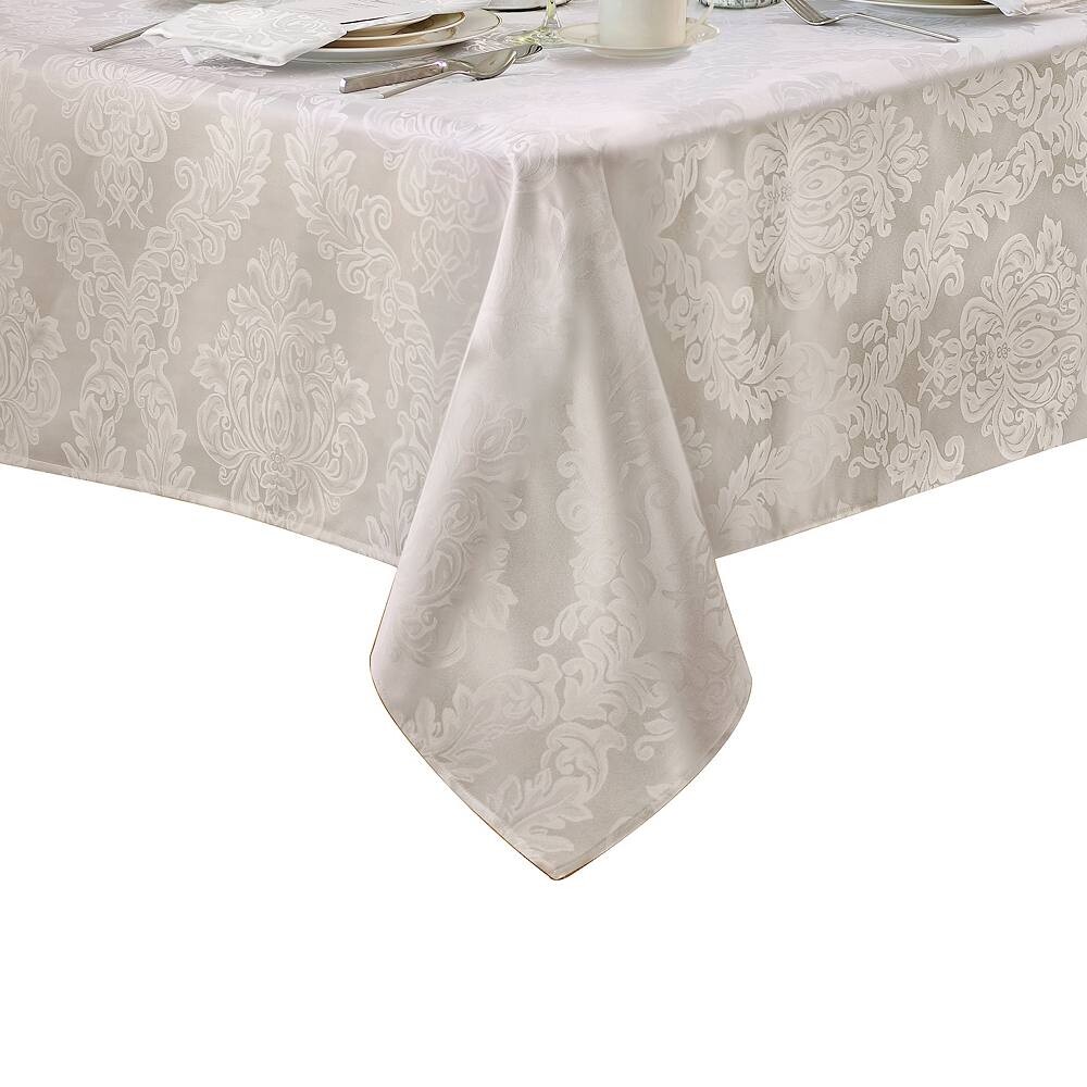 

Elrene Home Fashions Barcelona Жаккардовая дамасская прямоугольная скатерть, белый