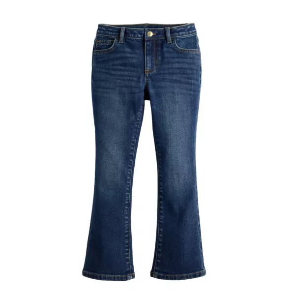 

Джинсы bootcut средней посадки для девочек 4-12 лет Jumping Beans, цвет dark wash