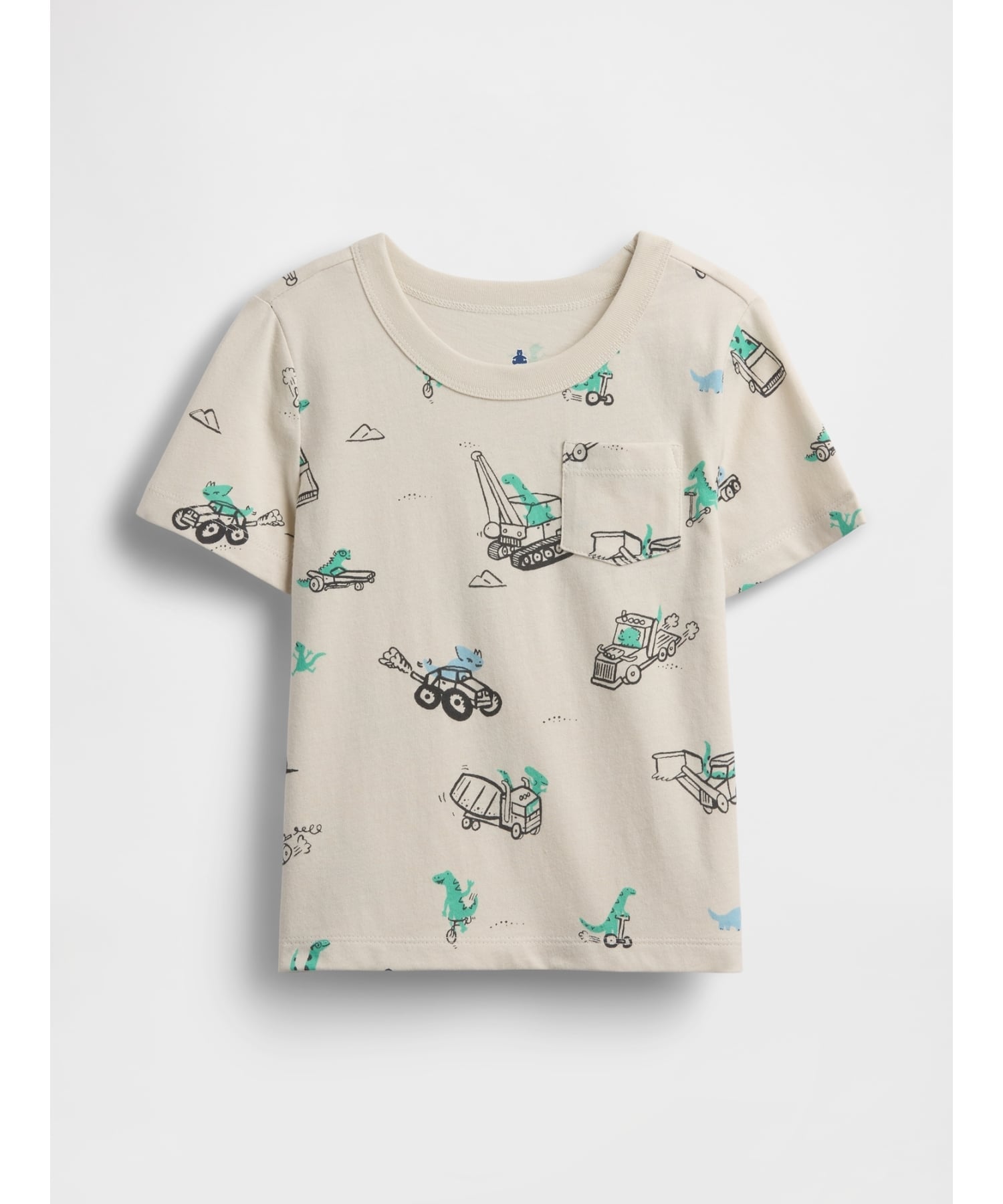 Футболка BF SS PRINT PKT TEE Gap, CONSTRUCTION_DINOS