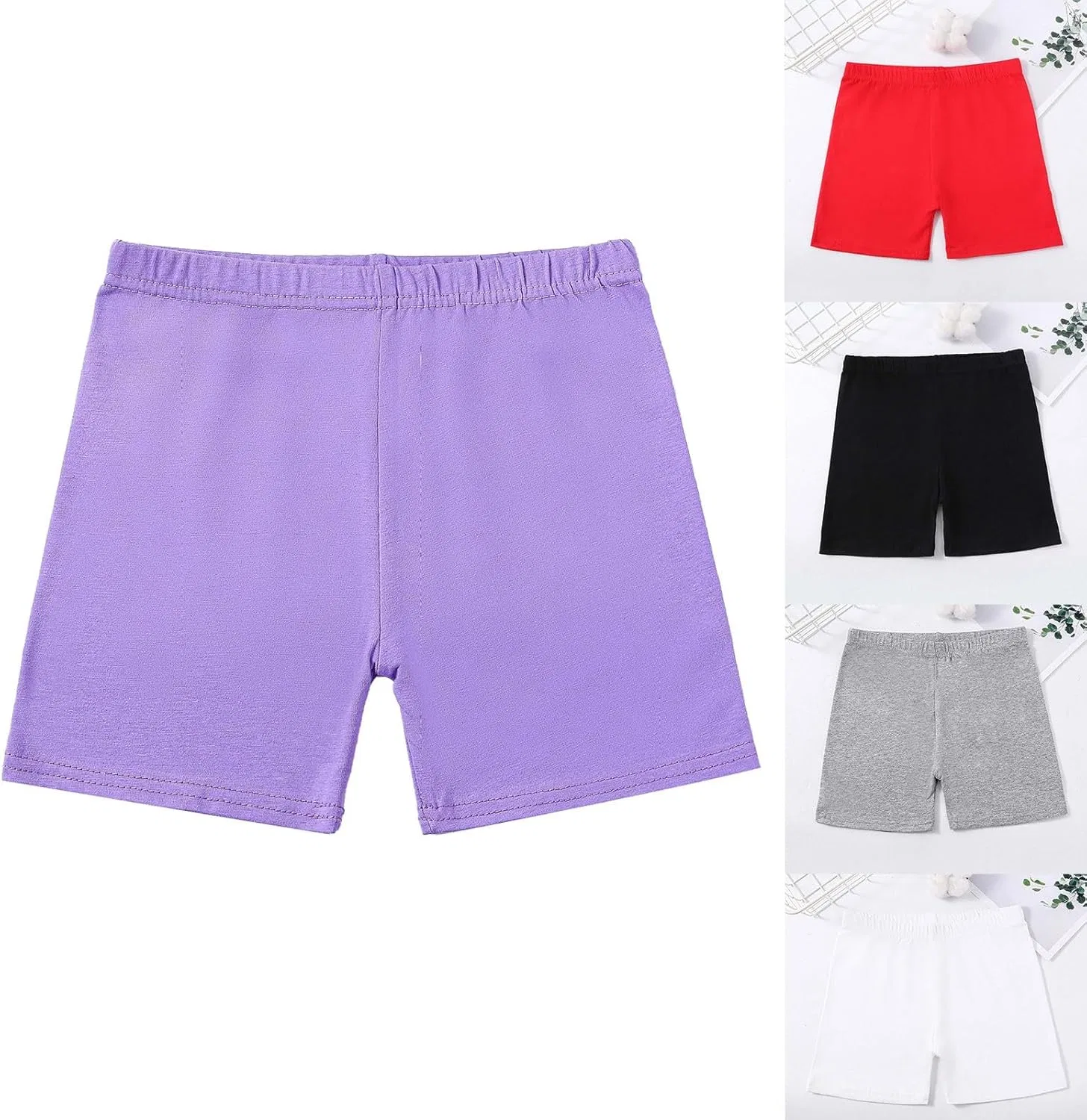 Детские шорты для активного отдыха, cotton spandex, красный — фото 3
