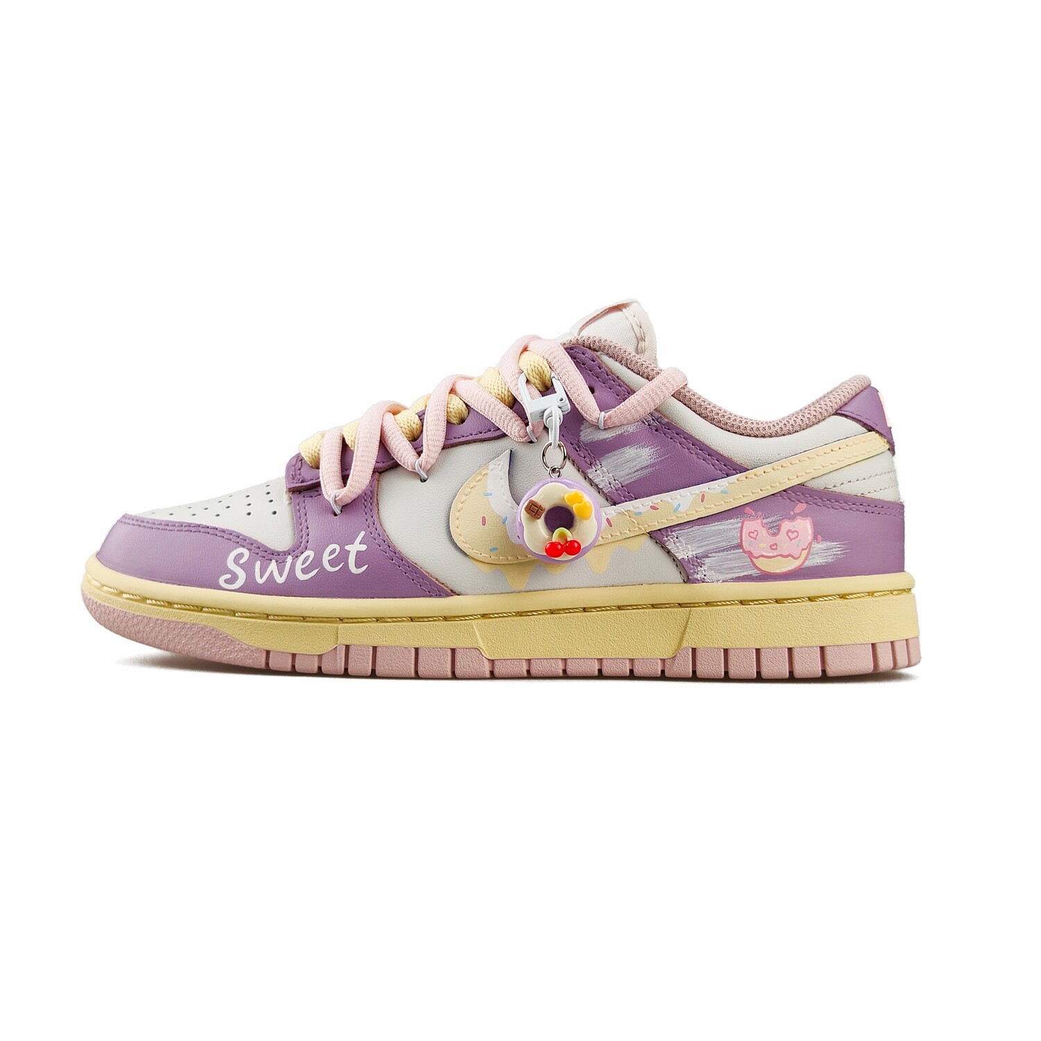 

Кроссовки Nike Dunk Skateboarding Shoes Women's Low-top Pink, фиолетовый