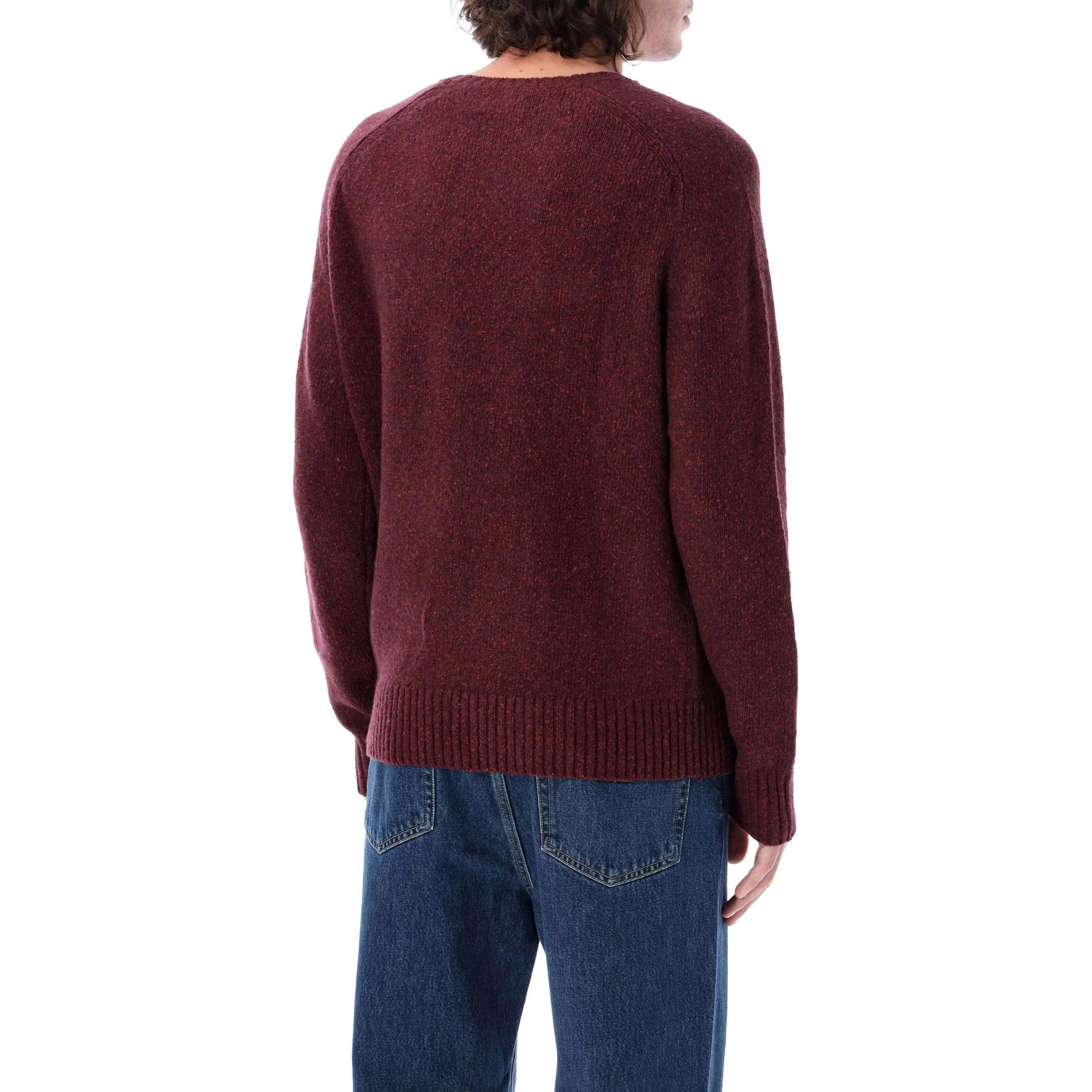 Вязаный свитер Crewneck Polo Ralph Lauren, Burgundy — фото 4