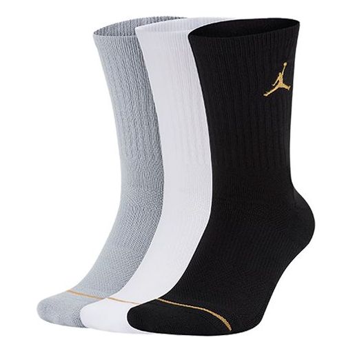 

Носки Air Jordan Everyday Max Basketball Socks For Men 3 Pairs 'Gray White Black' SX5545-915