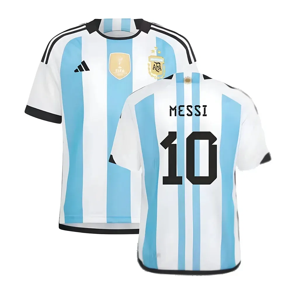 Футбольная форма Argentina 2022 World Cup Winners Home Messi 10, синий