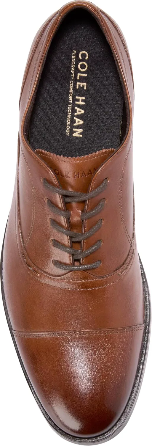 Мужские туфли Cole Haan Newmark Grand Cap Toe, коричневый — фото 3