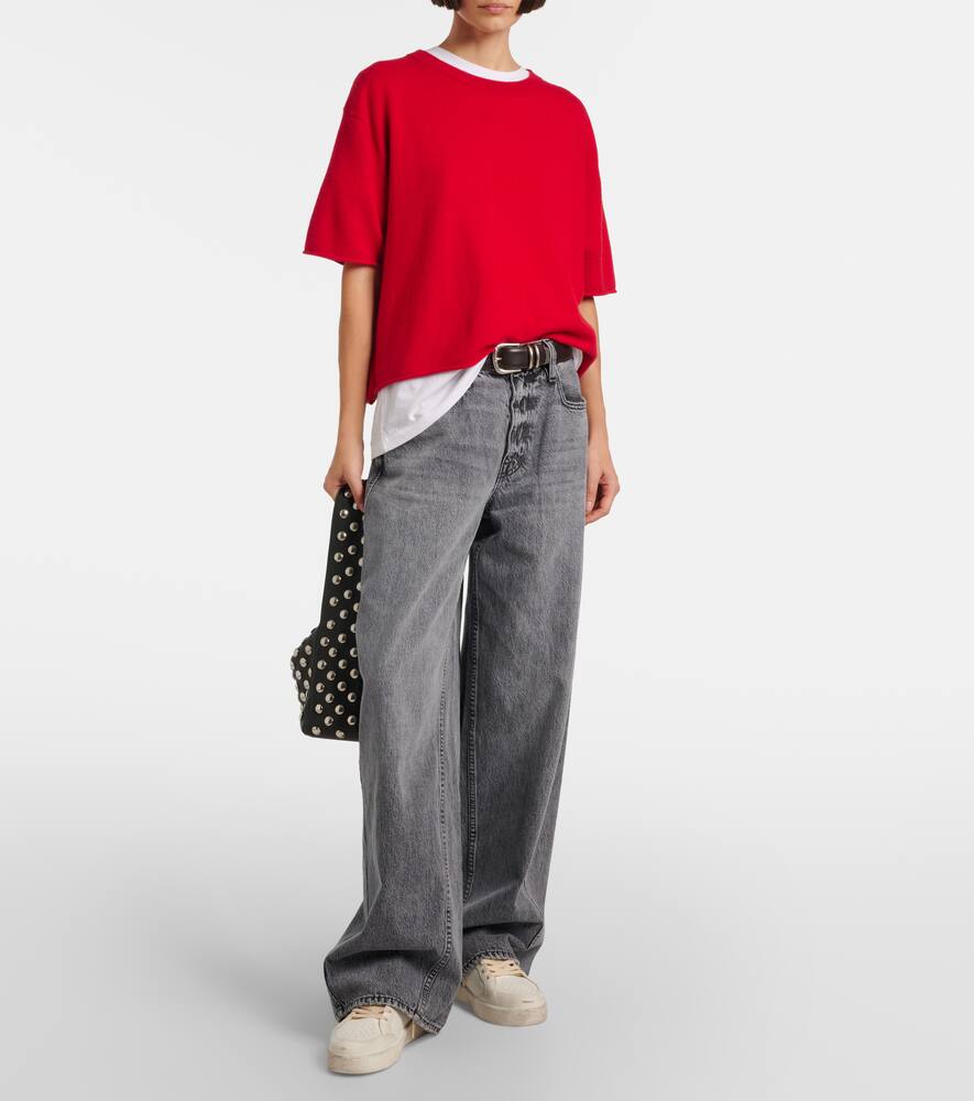 Кожаные кроссовки Ball Star на платформе Golden Goose, White/Beige Brown Leo/Blk — фото 3