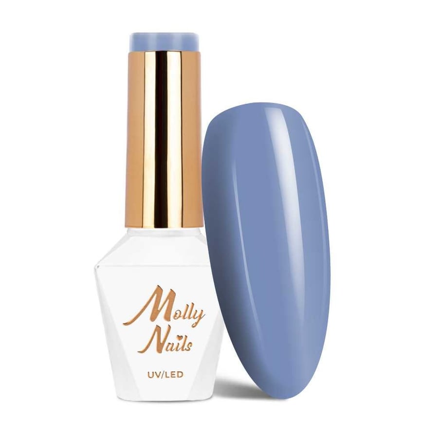

Molly Nails Blue Sky Butterfly Blue HEMA/Di-HEMA Free 8 г гибридный лак № 112