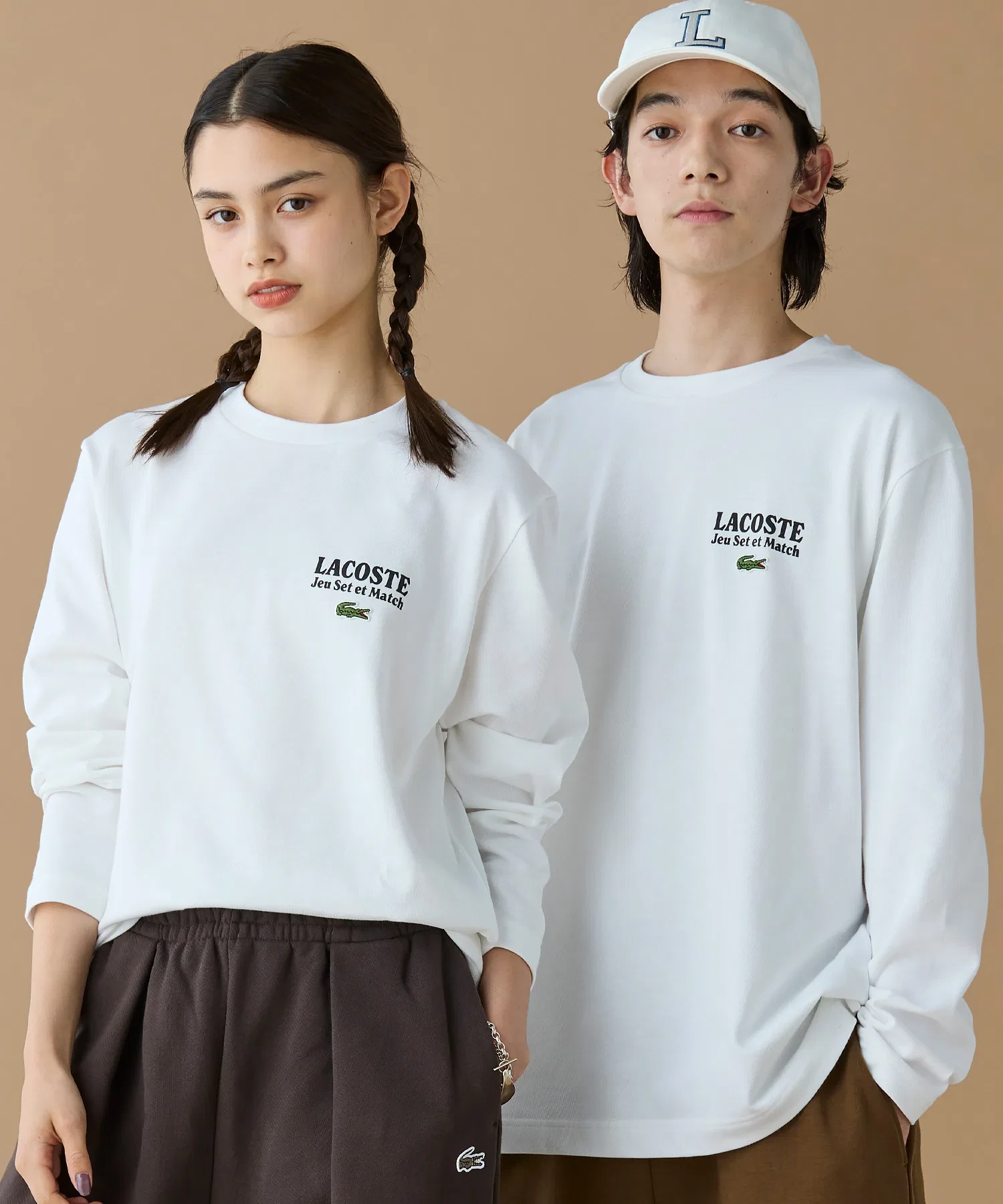 Унисекс футболка с длинным рукавом LACOSTE Jeu Set and Match тёмно-синяя — фото 4