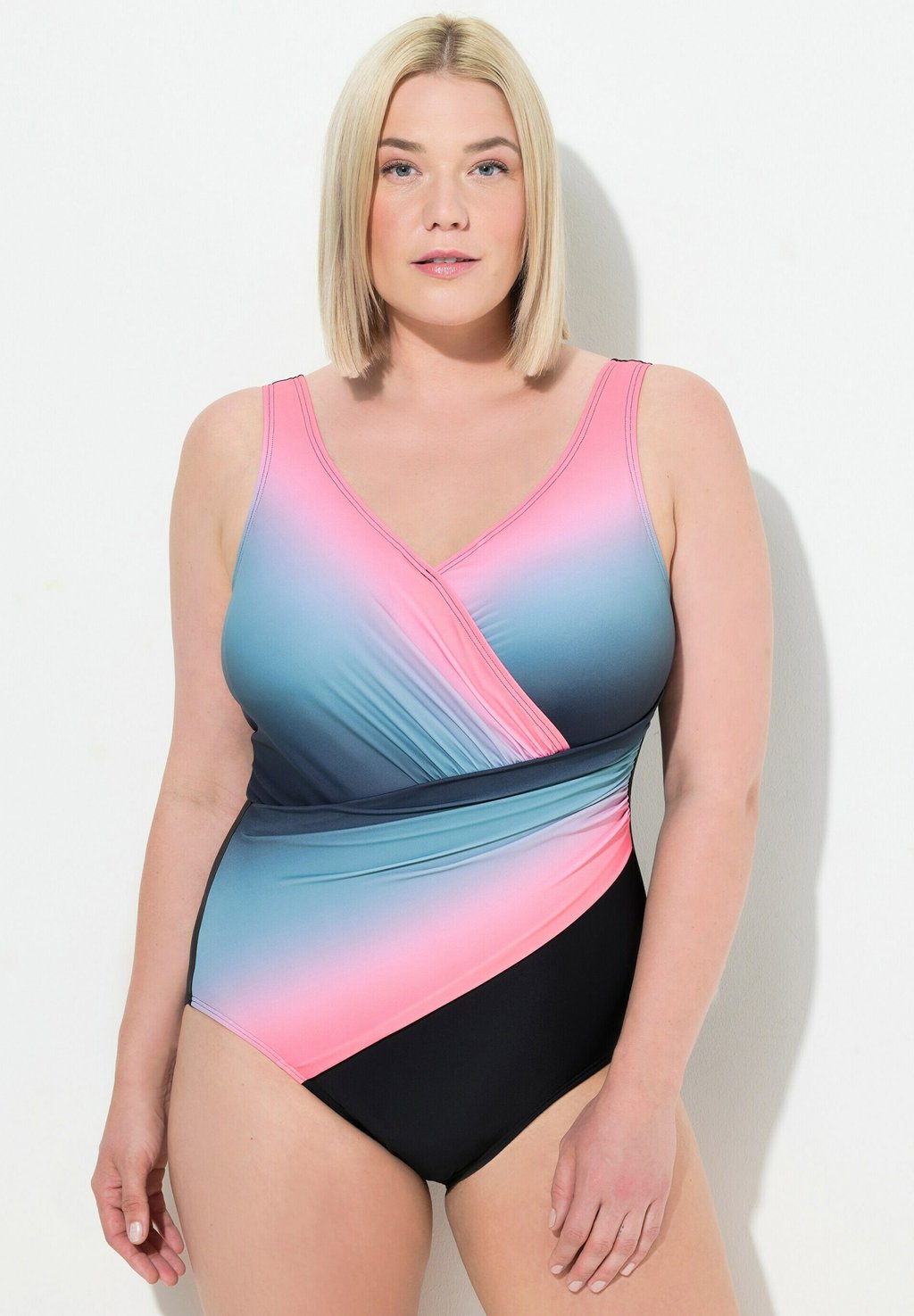 

Купальник GRADIENT WRAP LOOK Ulla Popken, черный
