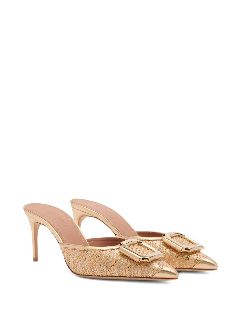 Мюли Mona 70 Malone Souliers, золотой — фото 2